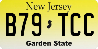 NJ license plate B79TCC