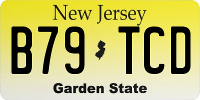 NJ license plate B79TCD