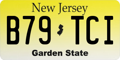NJ license plate B79TCI