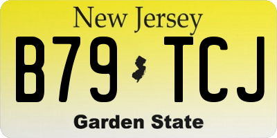 NJ license plate B79TCJ