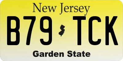 NJ license plate B79TCK