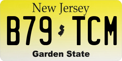 NJ license plate B79TCM