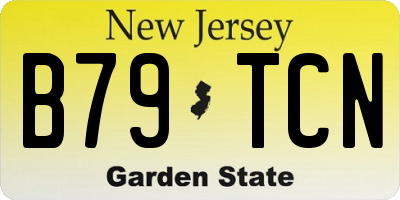NJ license plate B79TCN
