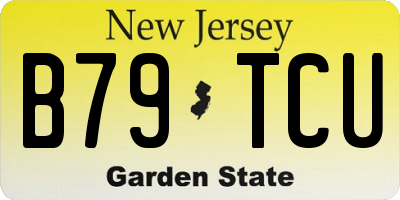 NJ license plate B79TCU