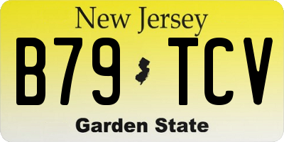 NJ license plate B79TCV