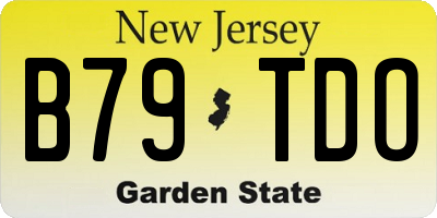 NJ license plate B79TDO
