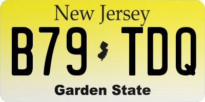 NJ license plate B79TDQ