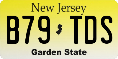 NJ license plate B79TDS