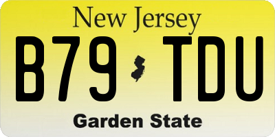 NJ license plate B79TDU