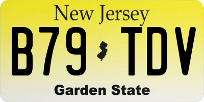 NJ license plate B79TDV