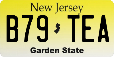 NJ license plate B79TEA