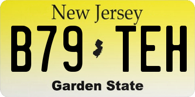 NJ license plate B79TEH