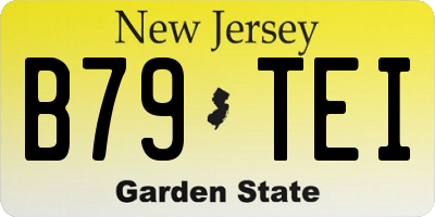 NJ license plate B79TEI