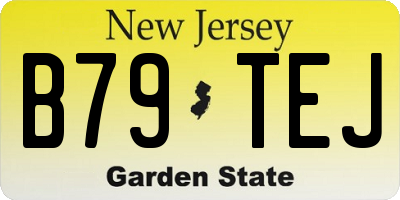 NJ license plate B79TEJ