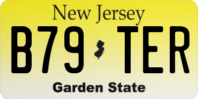 NJ license plate B79TER