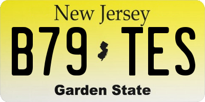 NJ license plate B79TES