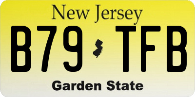 NJ license plate B79TFB