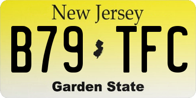 NJ license plate B79TFC