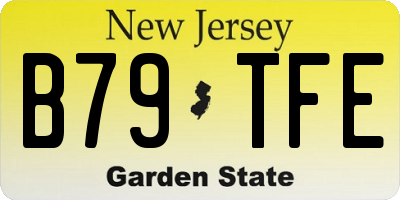 NJ license plate B79TFE