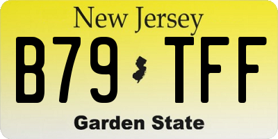 NJ license plate B79TFF