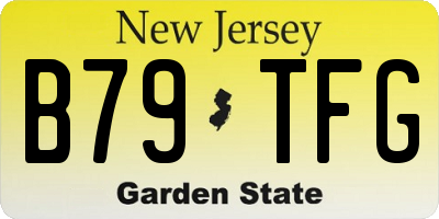 NJ license plate B79TFG