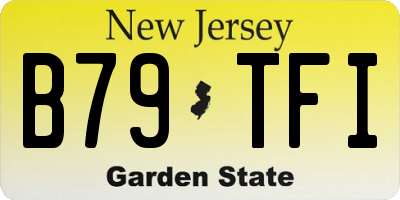 NJ license plate B79TFI