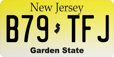 NJ license plate B79TFJ