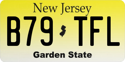 NJ license plate B79TFL