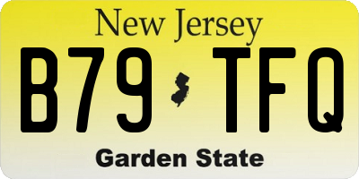 NJ license plate B79TFQ