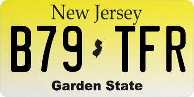 NJ license plate B79TFR