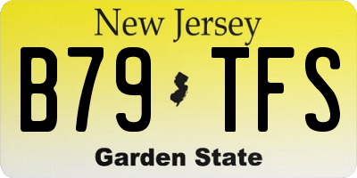 NJ license plate B79TFS
