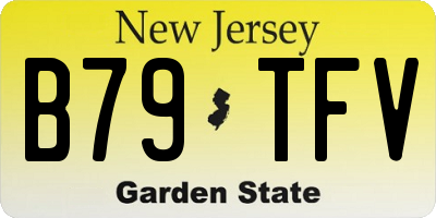 NJ license plate B79TFV