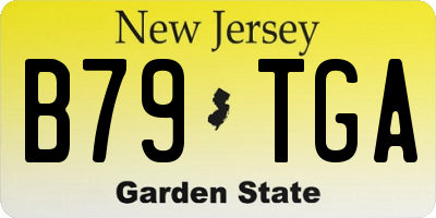 NJ license plate B79TGA