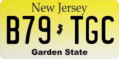 NJ license plate B79TGC