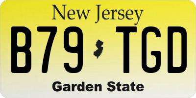 NJ license plate B79TGD