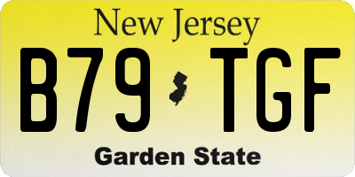NJ license plate B79TGF