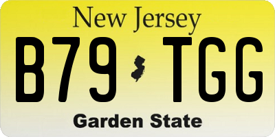 NJ license plate B79TGG