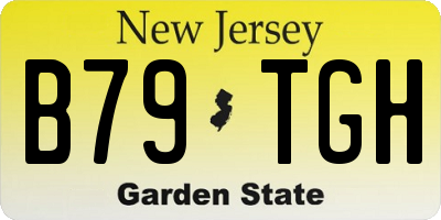 NJ license plate B79TGH