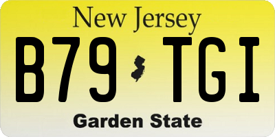 NJ license plate B79TGI