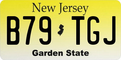 NJ license plate B79TGJ