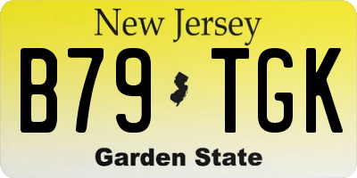 NJ license plate B79TGK