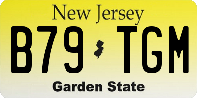 NJ license plate B79TGM