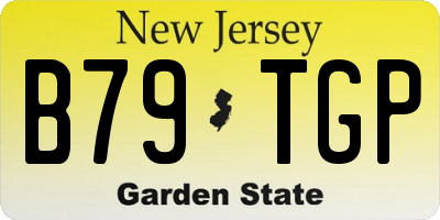 NJ license plate B79TGP