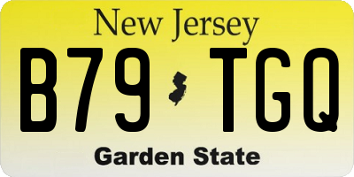 NJ license plate B79TGQ