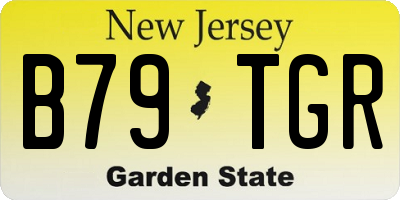 NJ license plate B79TGR