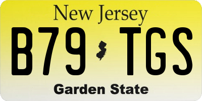 NJ license plate B79TGS