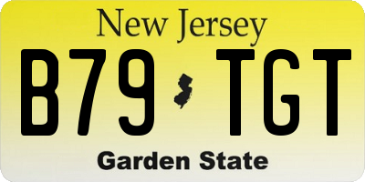 NJ license plate B79TGT