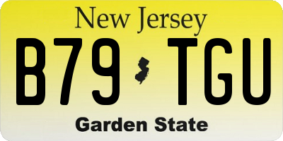 NJ license plate B79TGU