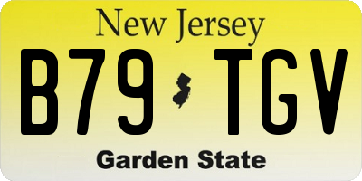 NJ license plate B79TGV