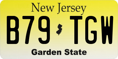 NJ license plate B79TGW